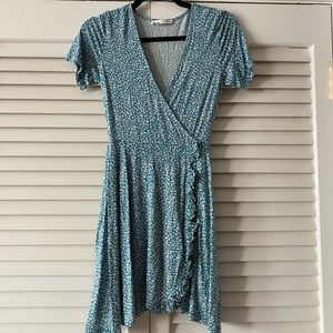 Cute Mini Floral “Wrap” Dress